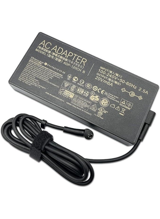 Lynacz Original بديل شاحن طاقة 20V 6A 120W ADP-120CD B ADP-120CH B متوافق مع ASUS ZenBook UX534FT Q537 UX534FT Q546FD Q546F Q547FD Q537FD Q547F (4.5MM3.0MM) - Image 1