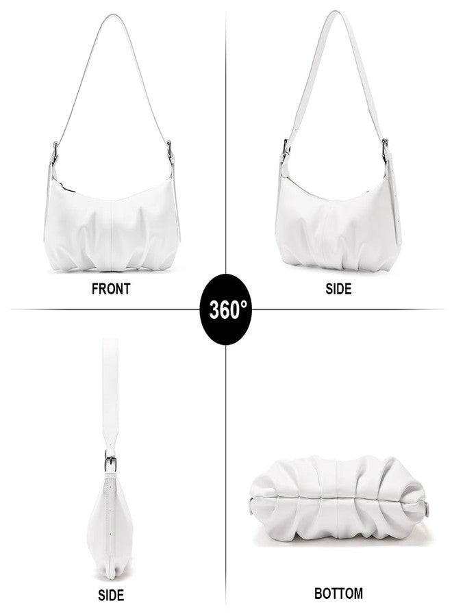 CLUCI Shoulder Bag,Purses for Women Dumpling Small Hobo Bags Vegan Leather Ladies Clutch with Adjustable Strap - Image 5