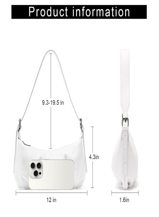 CLUCI Shoulder Bag,Purses for Women Dumpling Small Hobo Bags Vegan Leather Ladies Clutch with Adjustable Strap - Image 3