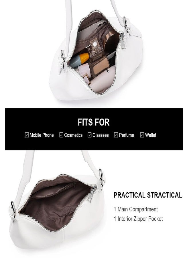 CLUCI Shoulder Bag,Purses for Women Dumpling Small Hobo Bags Vegan Leather Ladies Clutch with Adjustable Strap - Image 4
