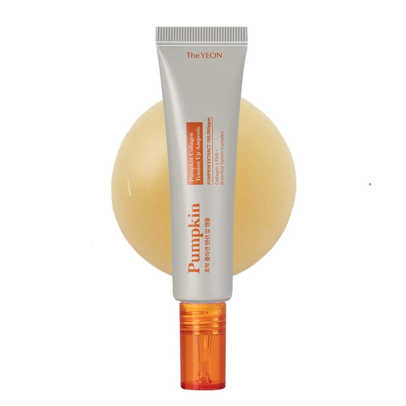 TheYEON Pumpkin Collagen Tension Up Ampoule  20ml 067 flozPore careelasticityskin nutritionkorean skin care For Face MoisturizationSmootheningand Even ToneSkin Firming Hydrating