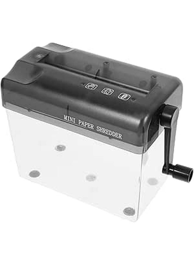 Manual Portable Desktop Paper Shredder for Home Office Wear Resistant Cutting Tool - Image 1