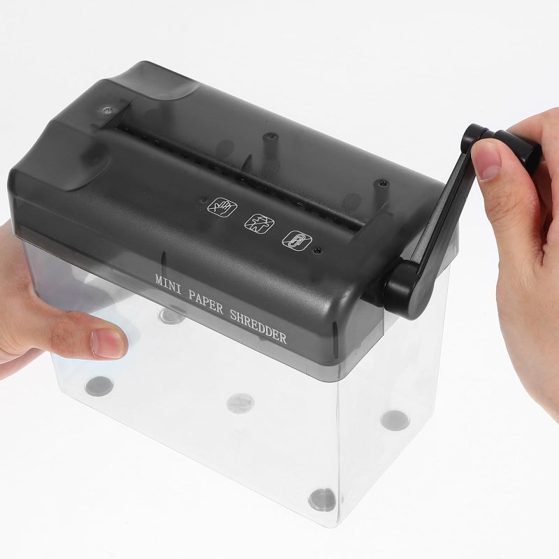 Manual Portable Desktop Paper Shredder for Home Office Wear Resistant Cutting Tool - Image 5
