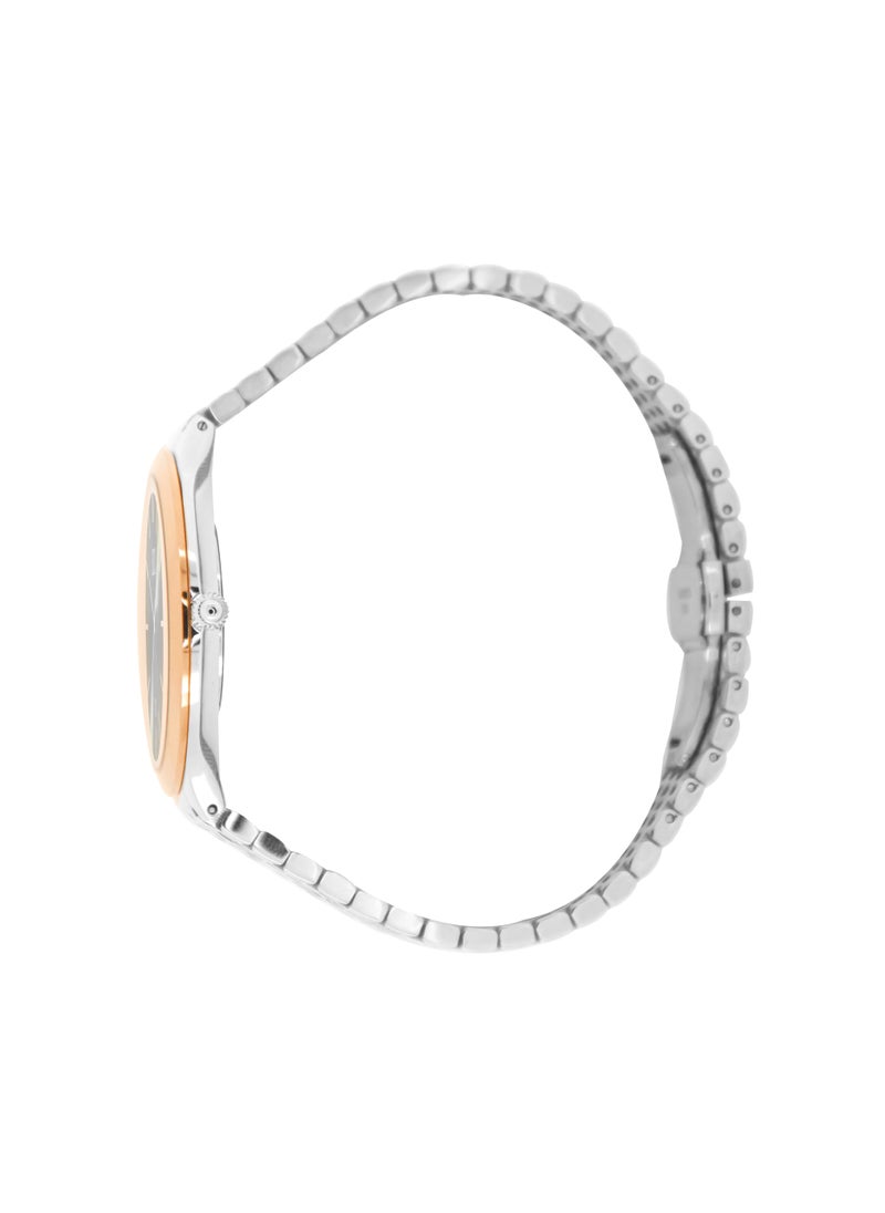 eliz - ELIZ ES8691G2UGU SS Case & Band Date Men's Watch - Image 1