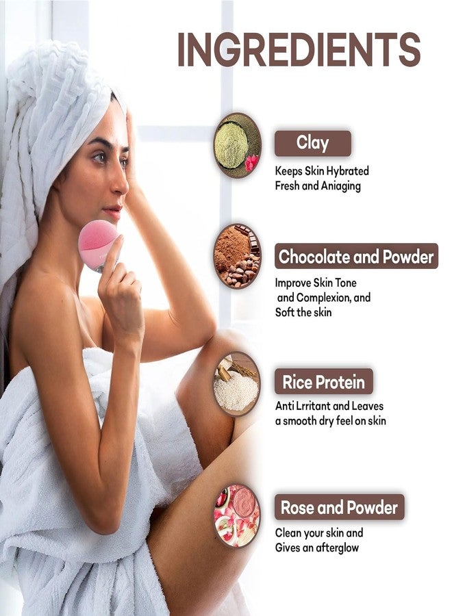 ساميشا بودرة شمع الشوكولاتة من ساميشا للنساء - بودرة شمع لإزالة شعر الجسم بالكامل - حل سريع وغير مؤلم للرجال والنساء بدون آثار جانبية - 100 غرام - Image 4