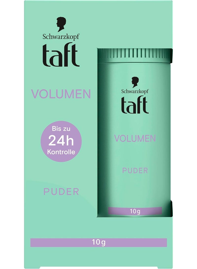 Schwarzkopf Taft Hair Styling Powder Volume (10 g), Volume Hair Powder for Fuller Looking Hair, for up to 50 Applications, Vegan Styling Powder - Image 1