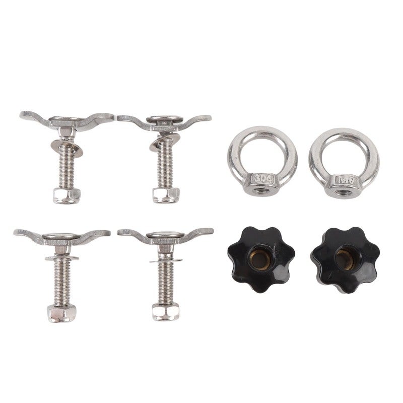L Track Threaded Stud: 304 Stainless Steel, 5500 Lbs Breaking Strength, Easy To Install Double Lug Stud - Versatile Fit Cargo Track Hardware for Truck Bed, Trailer, RV, ATV Cargo Control - Image 1