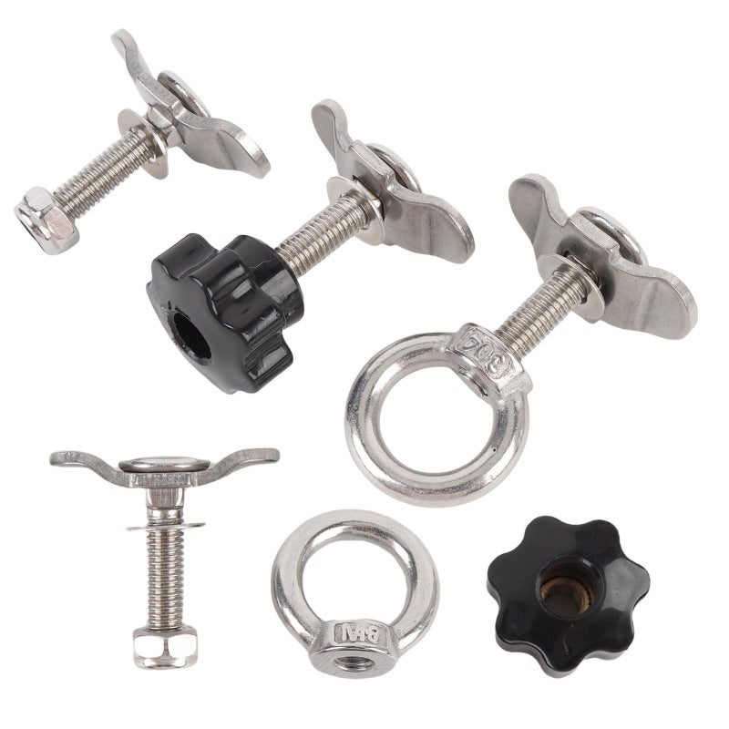 L Track Threaded Stud: 304 Stainless Steel, 5500 Lbs Breaking Strength, Easy To Install Double Lug Stud - Versatile Fit Cargo Track Hardware for Truck Bed, Trailer, RV, ATV Cargo Control - Image 5