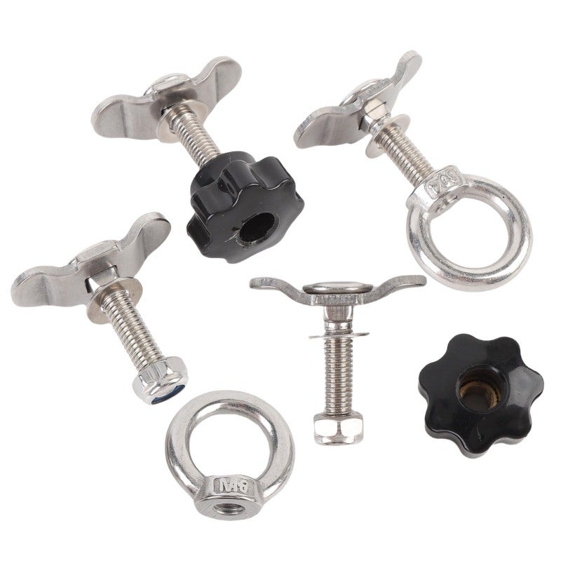 L Track Threaded Stud: 304 Stainless Steel, 5500 Lbs Breaking Strength, Easy To Install Double Lug Stud - Versatile Fit Cargo Track Hardware for Truck Bed, Trailer, RV, ATV Cargo Control - Image 3