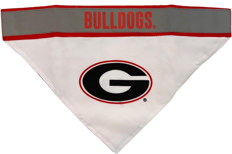 Pets First NCAA Goergia Bulldogs TIE Bandana, Large/X-Large. Dog Football Reflective Bandana Scarf Bib for Pet, Cat, or Dog. The Ultimate Game-Day, Party Bandana - Image 3