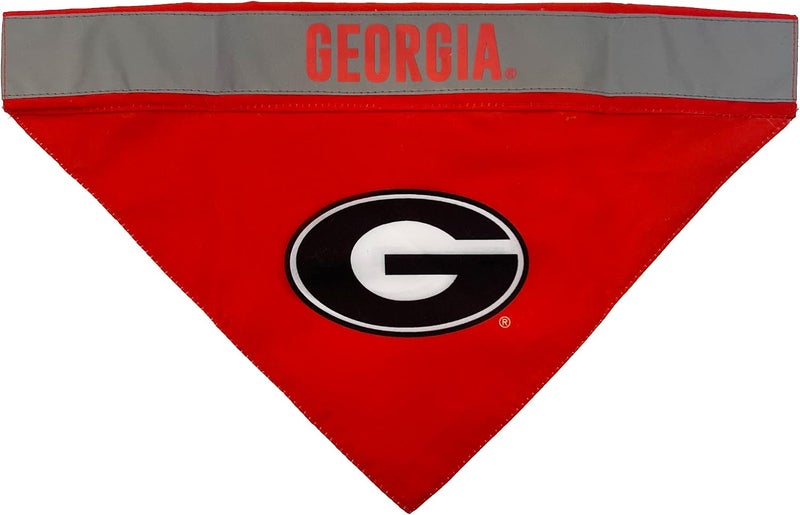 Pets First NCAA Goergia Bulldogs TIE Bandana, Large/X-Large. Dog Football Reflective Bandana Scarf Bib for Pet, Cat, or Dog. The Ultimate Game-Day, Party Bandana - Image 2