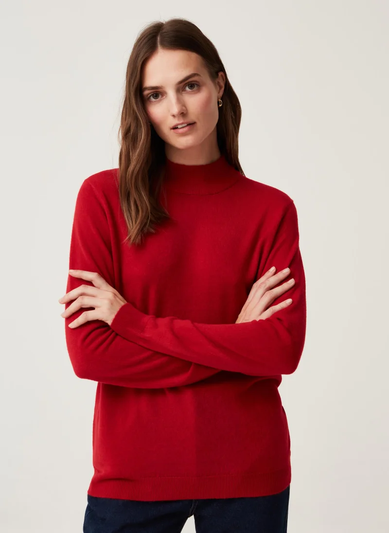 او في اس Ovs Womens Pullover With Mock Neck