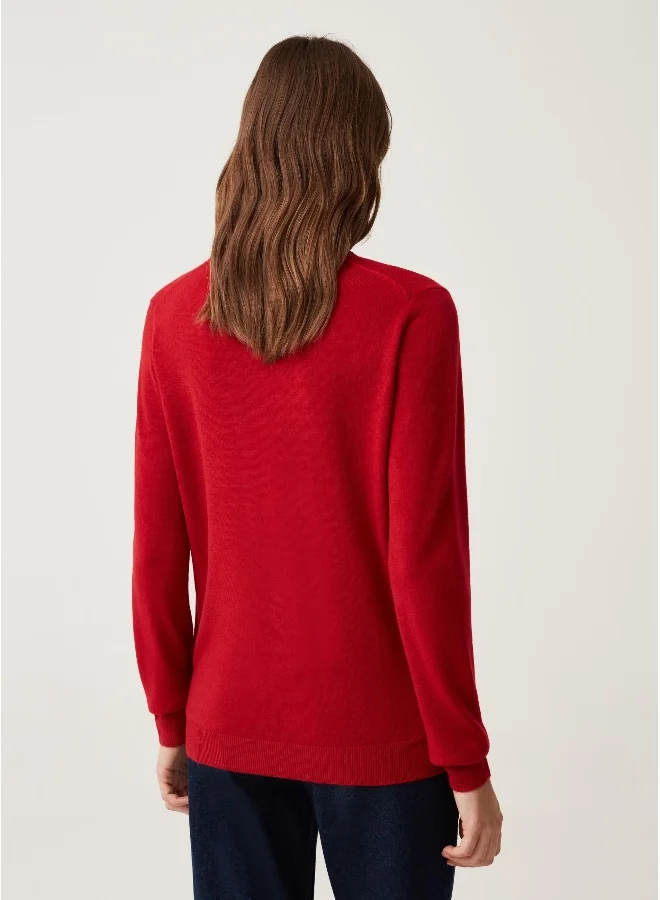 او في اس Ovs Womens Pullover With Mock Neck