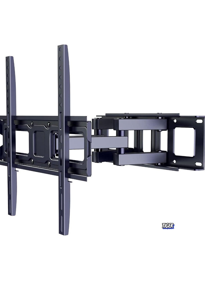 TIGER Full Motion TV Wall Mount Bracket for 26-55 Inch LED, LCD, OLED TVs – Dual Articulating Swivel Arms, Tilts & Rotates, Max VESA 400x400mm, Holds up to 99 lbs  - Image 1
