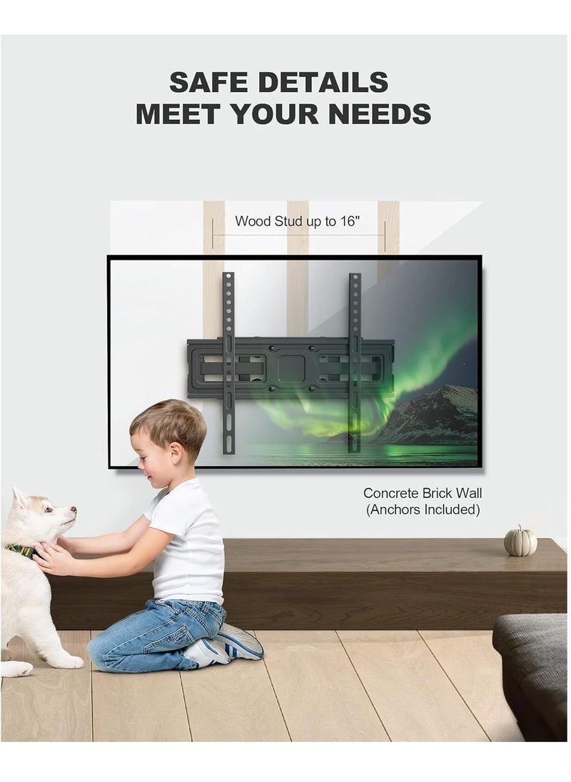 TIGER Full Motion TV Wall Mount Bracket for 26-55 Inch LED, LCD, OLED TVs – Dual Articulating Swivel Arms, Tilts & Rotates, Max VESA 400x400mm, Holds up to 99 lbs  - Image 5