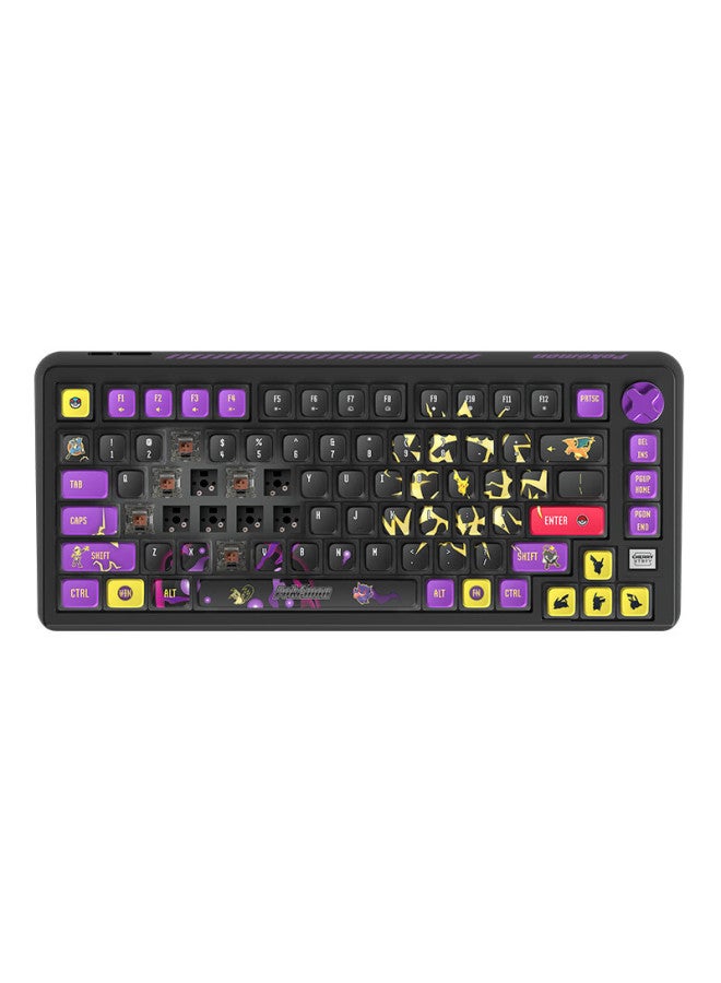 Cherry Pixiu75 Pokemon Battle Keyboard Gasket Customizable Bluetooth Tri-mode Wireless Rgb Hot-swappable Gaming Keyboard Compatible With Win/mac Red Switch - Image 5
