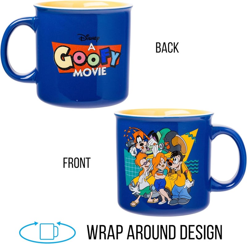 Silver Buffalo Disney A Goofy Movie Retro Featuring Roxanne Max Goof and Bobby Zimmeruski Ceramic Camper Mug 20 Ounces - Image 5
