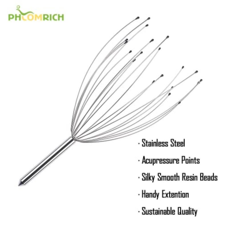 Scalp Massagers, 20 Fingers Head Massager, Head Scratcher for Head and Body Relaxing 2 Pack - Image 3