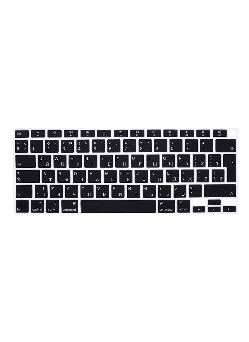 AMM Russian Language Keyboard Cover MacBook Air 13 Inch 2020 With Touch ID MODEL A2179 and A2337 M1 Chip UK EU Layout  - Image 1