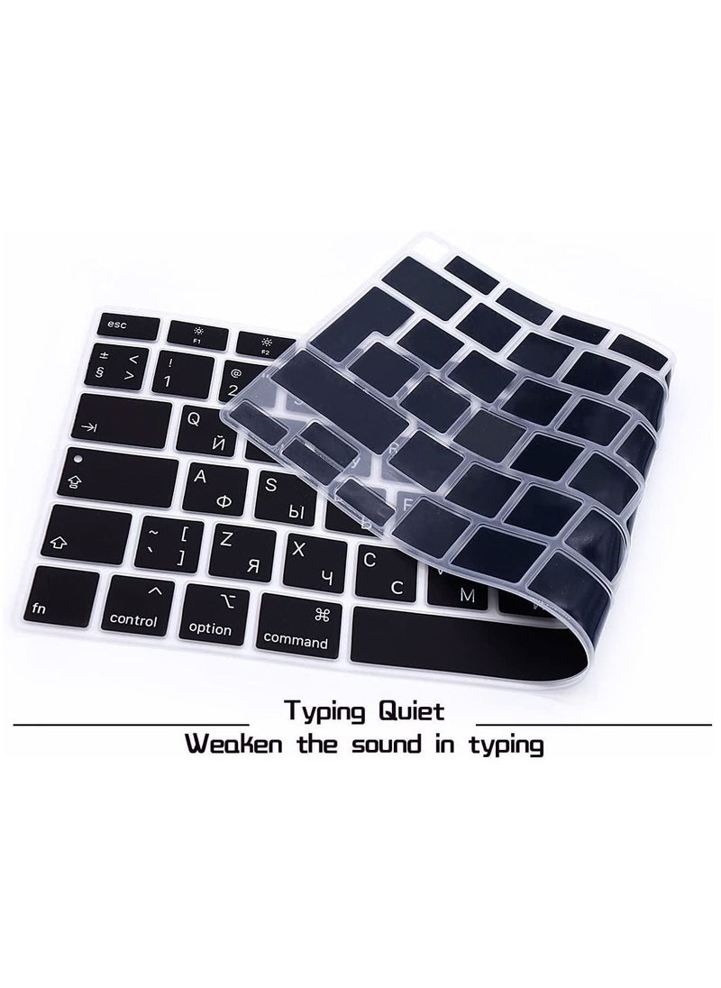 AMM Russian Language Keyboard Cover MacBook Air 13 Inch 2020 With Touch ID MODEL A2179 and A2337 M1 Chip UK EU Layout  - Image 4