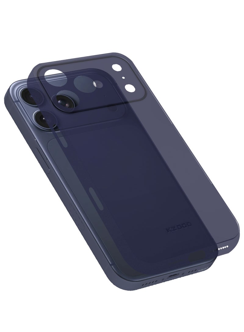 KZDOO غطاء جلد هوائي 2 عبوة لجهاز آبل آيفون 17 برو - غطاء خلفي متين - غطاء رقيق Durable - غطاء حماية من السقوط مع واقي شاشة ثلاثي الأبعاد - أزرق - Image 4