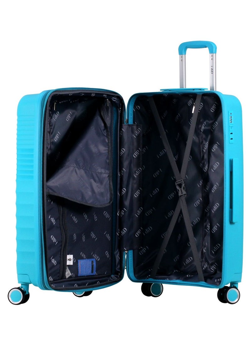 i diD Expandable & ‘Unbreakable Luggage Sets 3 Pieces With TSA Lock, Luggage Set PP Material Travel Suitcase Set With Spinner Wheels for Men Women, plus 3 PVC covers  - Image 5