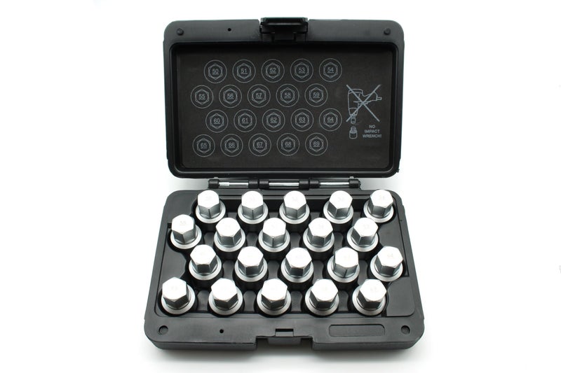 TEMO 20pc Anti-Theft Wheel Lug Nut Removal Socket Key for Porsche - Image 5