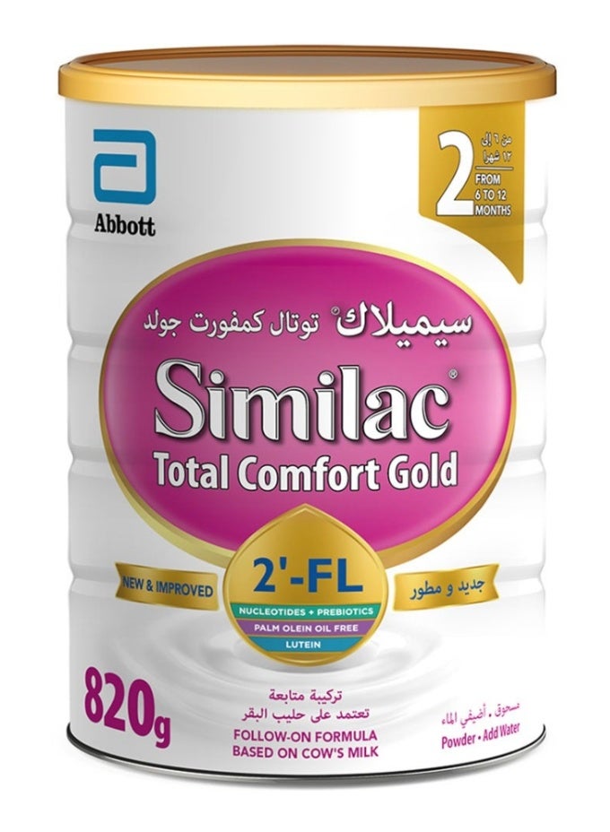 Similac Total Comfort Gold Stage 2 Follow-On Formula Milk 820G