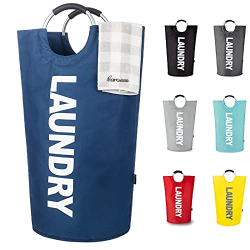 Caroeas 90L Laundry Basket (13 Colors), Waterproof Laundry Hamper, Laundry Bag with Padded Handles, Clothes Hamper Stands Up Well, Collapsible Laundry Basket Easy Storage - Image 1