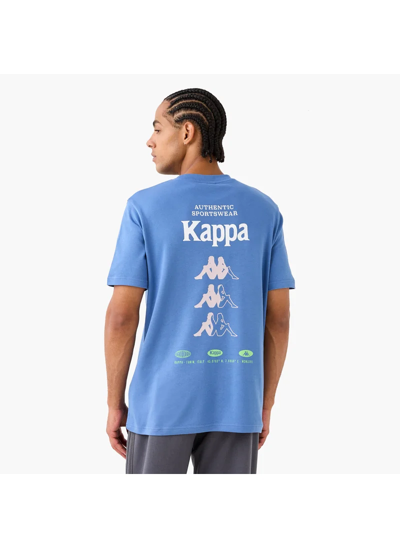 كابا Kappa Logo Print Crew Neck T-shirt