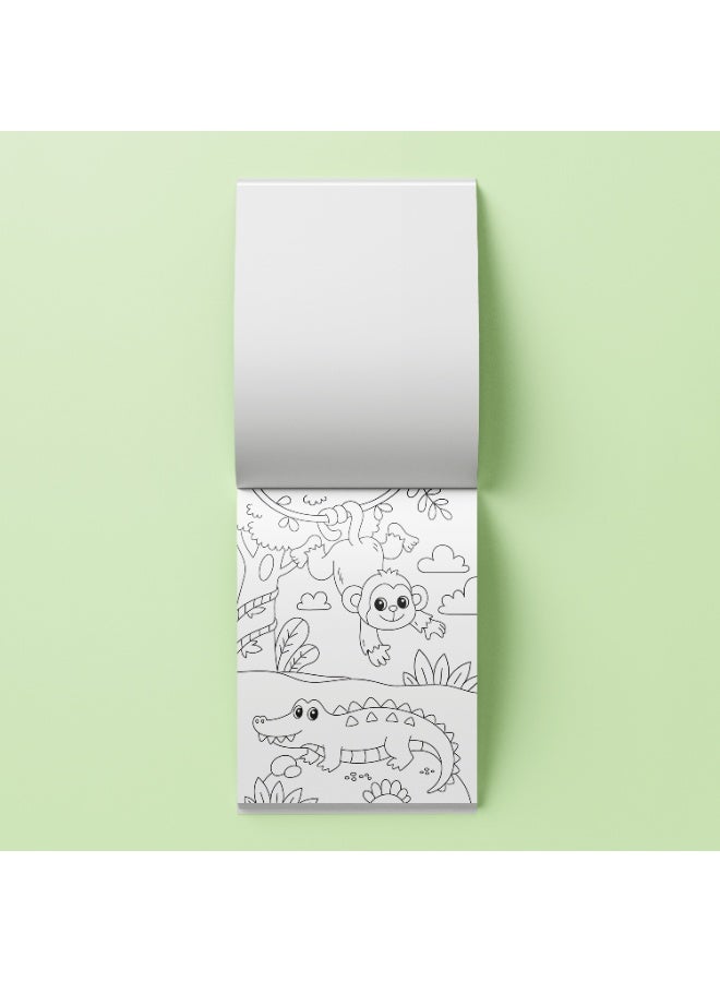 Hinkler Jr Kaleidoscope Colouring Kit Jungle Fun With Markers & Stickers| Colouring Fun For Kids | Art & Craft Kit | Age 3-5 - Image 4