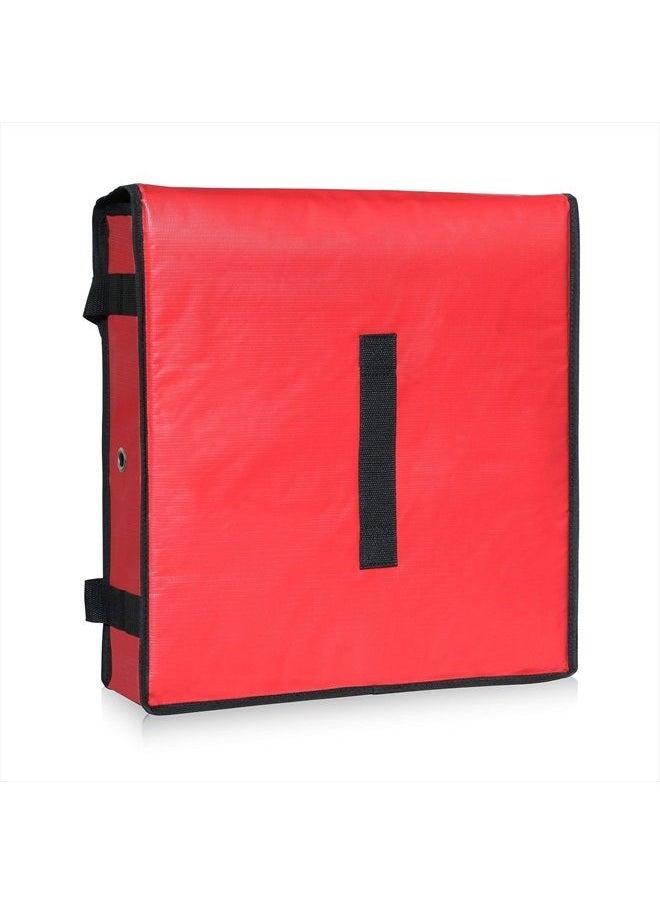 New Star Foodservice 50073 Insulated Pizza Delivery Bag, 18" by 18" by 5", Red  - Image 5
