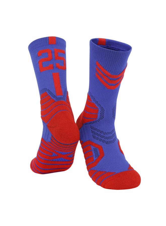 Custom Logo Basketball Socks Men's Mid-tube Thickened Towel Bottom Training Socks Children's High-top Non-slip Sports Socks Men