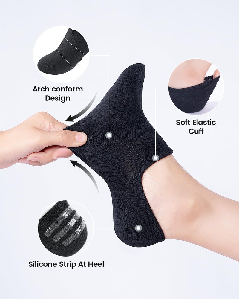 IDEGG No Show Socks Womens and Men Low Cut Anti-slid Athletic Running Novelty Casual Invisible Liner Socks - Image 4