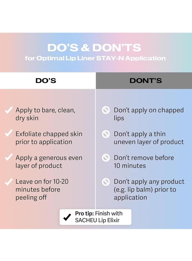 OLIBOLLA Peel Off Lip Liner & Stain, Long Lasting Waterproof Lipstick, Smudge Proof Lip Gloss for Women, Non-Fading Lip Makeup, 00 - Image 2