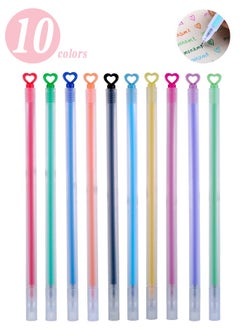 Lemon 10 Colors Gel Pens, Ball Point Pens Fine Point, 0.5 mm Ink Pen, Note Taking Pens for Office School Stationery Supplies  - Image 1