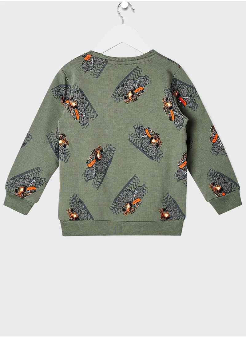 NAME IT Infant All-Over Print Sweatshirt