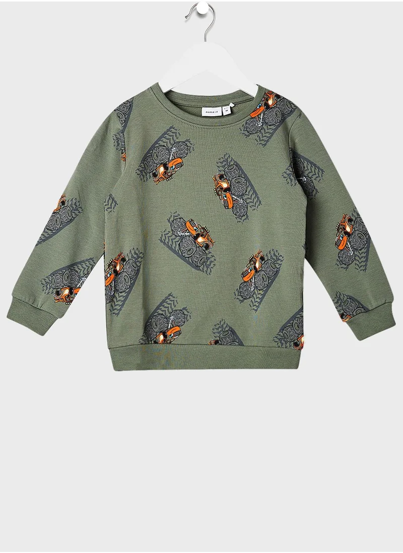 NAME IT Infant All-Over Print Sweatshirt