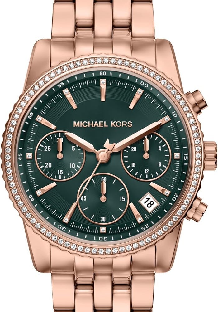 مايكل كورس Women Michael Kors Women's Bryant Chronograph Rose Gold-Tone Stainless Steel Watch - Image 1