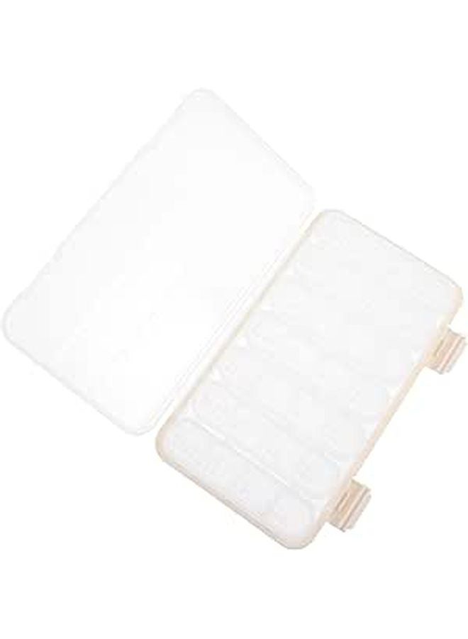 White Portable 28 Compartment Pill Organizer for Weekly Supplements Travel Daily Use - Image 1