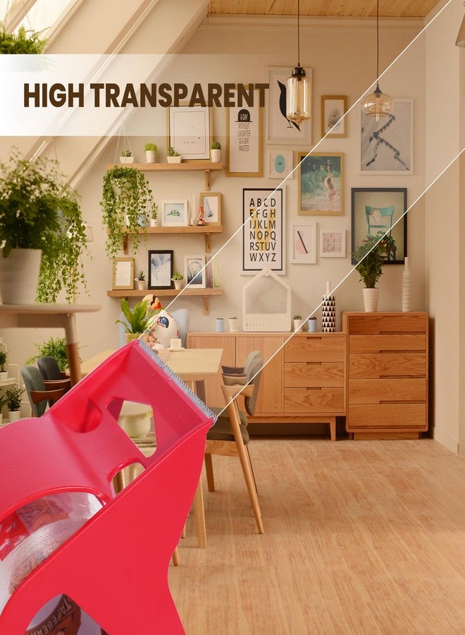 TAPEBEAR No Noise Packing Tape with Dispenser, 2.6mil Thick, 1.88" x 22yd Super Clear Packaging Tape for Book Binding, Carton Sealing, Moving, Shipping, 6 Rolls Tape with 6 Free Dispenser - Image 5