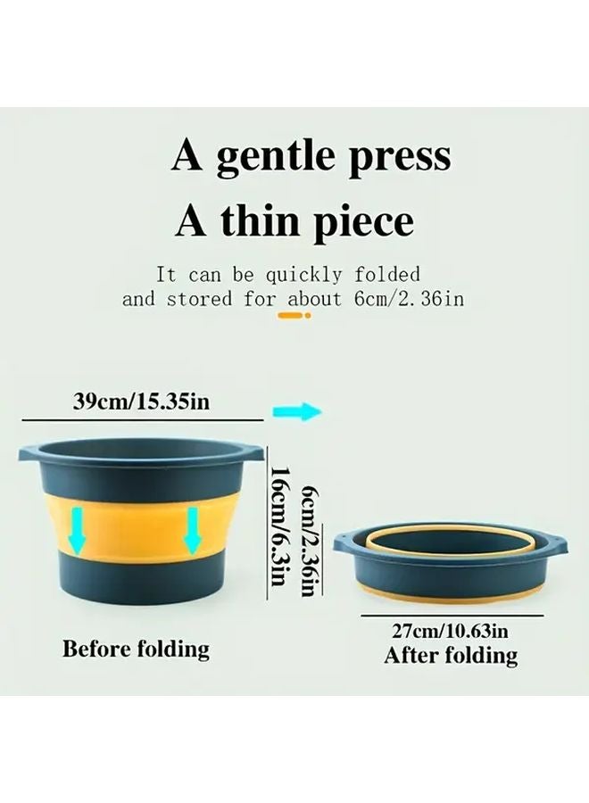 Red And Pink Foldable Foot Bath Tub With Massage Bottom For Soaking And Cleaning - Image 5