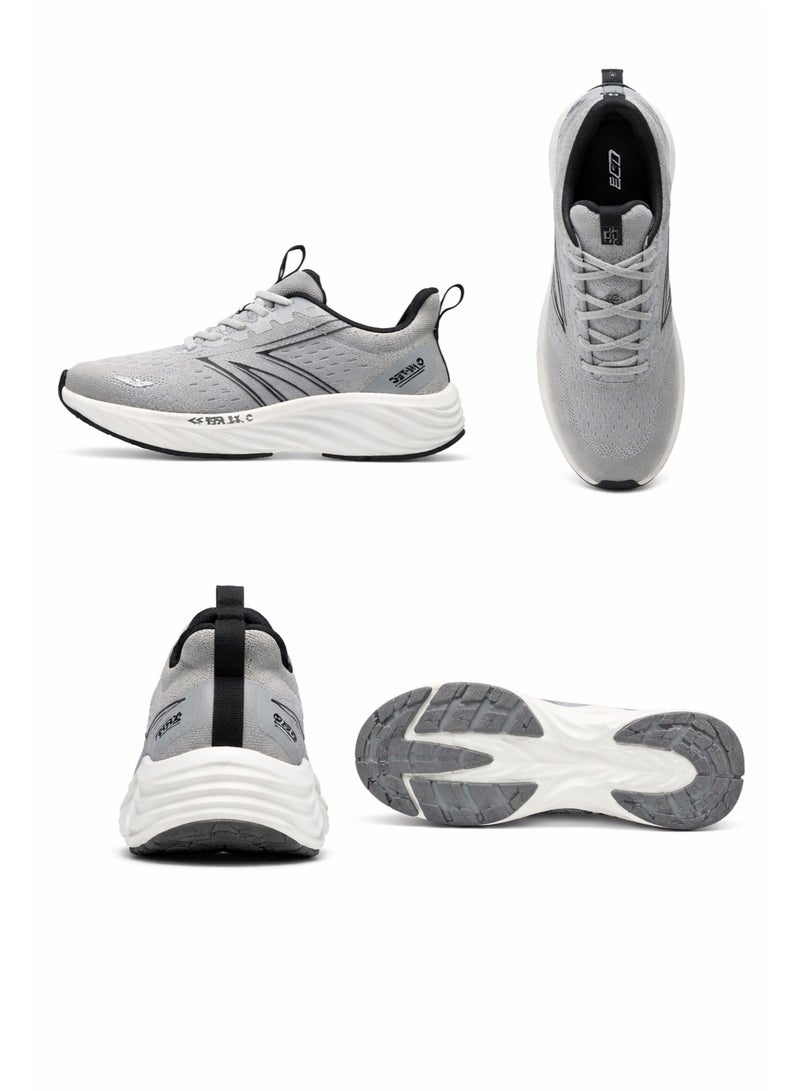 Hi-Tec Men’s Running Shoes XLR8 Cushioning Breathable Mesh – Grey - Image 2