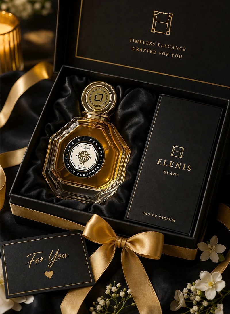 لينيا دي بيلا إلينيس بلانك أو دو بارفان 100 مل – عطر فاخر للجنسين بثبات طويل بنفحات الجريب فروت والليمون وزهر البرتقال والياسمين مع قاعدة من الفانيليا والمسك والعنبر | لينيا دي بيلا - Image 3