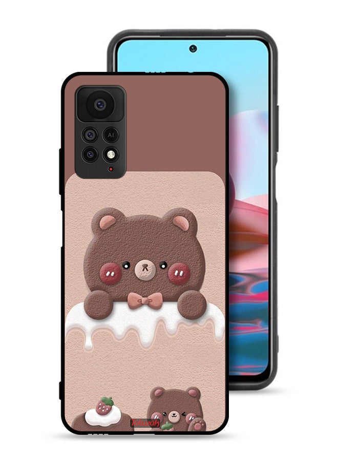 Tolwak Xiaomi Redmi Note 11 Pro 5G Protective Case Cover Bear Strawberry - Image 1