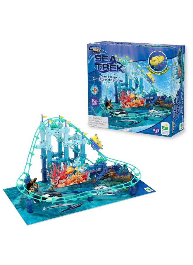 THE LEARNING JOURNEY The Learning Journey International Techno Trax Sea Trek , Roller Coaster Building Kit, STEM Gift for Boys and Girls Age 8+, 150+ pc Set  - Image 1