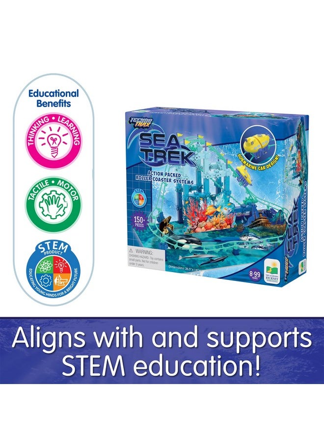 THE LEARNING JOURNEY The Learning Journey International Techno Trax Sea Trek , Roller Coaster Building Kit, STEM Gift for Boys and Girls Age 8+, 150+ pc Set  - Image 4
