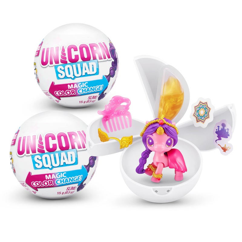 5 Surprise Unicorn Squad Series 7 (2 Pack) by ZURU Magic Color Change, Glowing Fairies, Collectibles Mini Unicorn Toys - Image 1