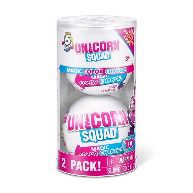 5 Surprise Unicorn Squad Series 7 (2 Pack) by ZURU Magic Color Change, Glowing Fairies, Collectibles Mini Unicorn Toys - Image 2