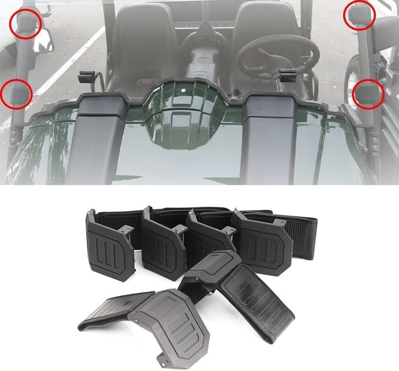 Chikia 6PCS Front Windshield Mount Clamps Straps Kit for Hisun UTV 400 500 700 800 - Image 2
